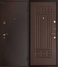 Дверь с шумоизоляцией № 3 (порошковое напыление и МДФ ПВХ 16 мм)