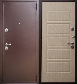 Дверь с шумоизоляцией № 2 (порошковое напыление и МДФ ПВХ 10 мм)