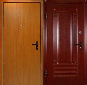 Дверь Ламинат № 11 (ламинат и филенчатый МДФ)
