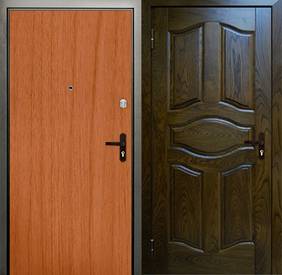 Дверь для офиса № 5 (ламинат антивлага и филенчатый МДФ)