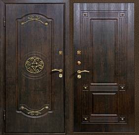 Дверь Филенчатый МДФ № 13 (филенчатый МДФ и филенчатый МДФ ковка)