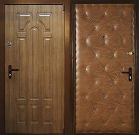Дверь МДФ № 2 (МДФ шпон 16 мм и винилискожа дутая)