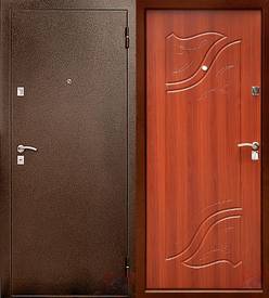 Дверь в частный дом № 8 (порошковое напыление и МДФ ПВХ 10 мм)